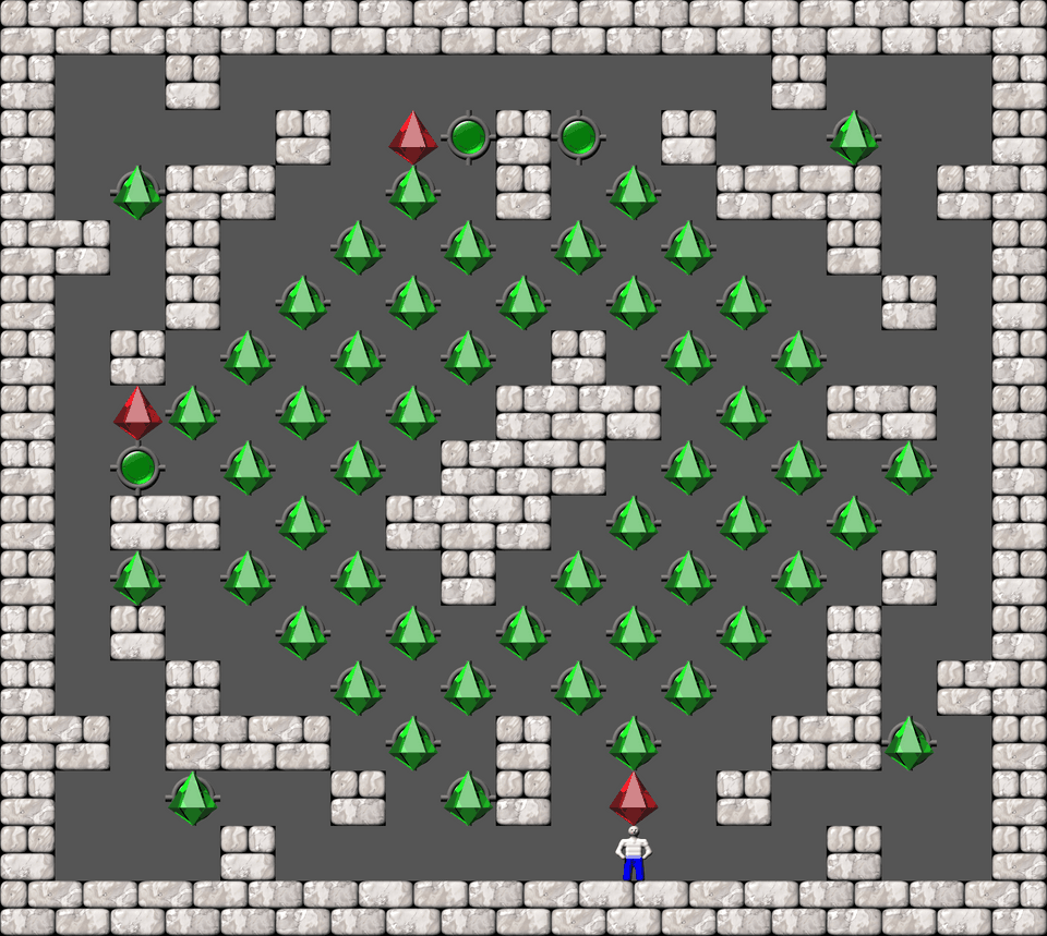 Sokoban Mass Remodel level 1595